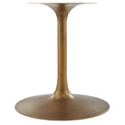 Modway Lippa 48" Round Pedestal Solid Wood Dining Table