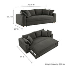 Modway Commix Down Filled Overstuffed Sleeper Sofa