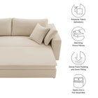 Modway Commix Down Filled Overstuffed Sleeper Sofa