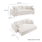 Modway Commix Down Filled Overstuffed Sleeper Sofa