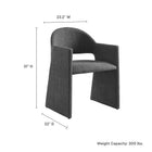Modway Talia Upholstered Fabric Dining Armchair