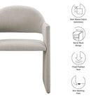 Modway Talia Upholstered Fabric Dining Armchair