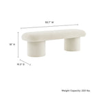 Modway Orla Chenille Upholstered Bench