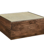 Modway Truett Square Wood Rattan Coffee Table  