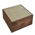 Modway Truett Square Wood Rattan Coffee Table