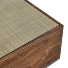 Modway Truett Square Wood Rattan Coffee Table
