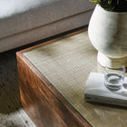 Modway Truett Square Wood Rattan Coffee Table