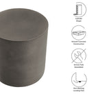 Modway Brion Indoor - Outdoor Patio Concrete Stool