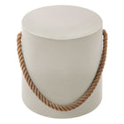 Modway Isera Indoor - Outdoor Patio Rope Concrete Side Table Stool