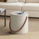 Modway Isera Indoor - Outdoor Patio Rope Concrete Side Table Stool