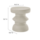 Modway Terza Indoor - Outdoor Patio Concrete Side Table