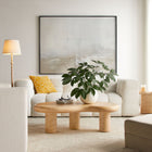 Modway Elowen Indoor - Outdoor Patio Textured Faux Travertine Coffee Table