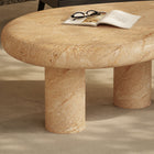 Modway Elowen Indoor - Outdoor Patio Textured Faux Travertine Coffee Table