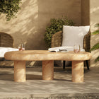 Modway Elowen Indoor - Outdoor Patio Textured Faux Travertine Coffee Table