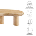 Modway Elowen Indoor - Outdoor Patio Textured Faux Travertine Coffee Table