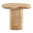 Modway Elowen Indoor - Outdoor Patio Textured Faux Travertine Side Table