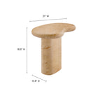 Modway Elowen Indoor - Outdoor Patio Textured Faux Travertine Side Table