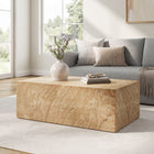 Modway Jordana Square Plinth Indoor - Outdoor Patio Concrete Coffee Table