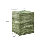 Modway Jordana Square Plinth Indoor - Outdoor Patio Concrete Side Table