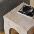 Modway Valen Square Indoor - Outdoor Patio Arched Concrete Side Table
