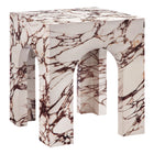 Modway Valen Square Indoor - Outdoor Patio Arched Concrete Side Table  