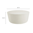 Modway Brion Round Indoor - Outdoor Patio Concrete Coffee Table