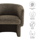 Modway Muse Boucle Fabric Barrel Accent Chair