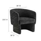 Modway Muse Boucle Fabric Barrel Accent Chair