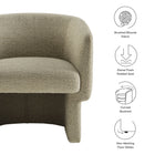Modway Muse Boucle Fabric Barrel Accent Chair