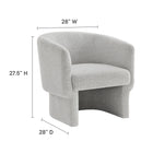 Modway Muse Boucle Fabric Barrel Accent Chair