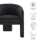 Modway Greer Boucle Fabric Upholstered Accent Armchair