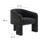 Modway Greer Boucle Fabric Upholstered Accent Armchair