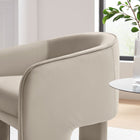 Modway Greer Performance Velvet Upholstered Accent Armchair