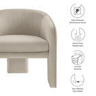 Modway Greer Performance Velvet Upholstered Accent Armchair