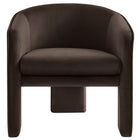 Modway Greer Performance Velvet Upholstered Accent Armchair