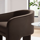 Modway Greer Performance Velvet Upholstered Accent Armchair