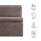 Modway Lume Boucle Upholstered Armless Accent Chair