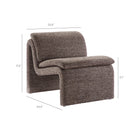 Modway Lume Boucle Upholstered Armless Accent Chair