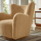 Modway Montrose Wingback Sherpa Swivel Accent Chair