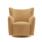 Modway Montrose Wingback Sherpa Swivel Accent Chair