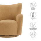 Modway Montrose Wingback Sherpa Swivel Accent Chair