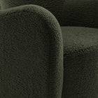 Modway Montrose Wingback Sherpa Swivel Accent Chair