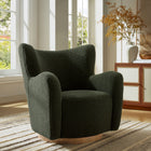 Modway Montrose Wingback Sherpa Swivel Accent Chair