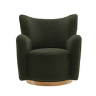 Modway Montrose Wingback Sherpa Swivel Accent Chair