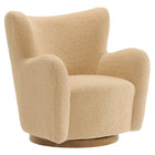 Modway Montrose Wingback Sherpa Swivel Accent Chair  