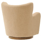 Modway Montrose Wingback Sherpa Swivel Accent Chair