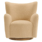 Modway Montrose Wingback Sherpa Swivel Accent Chair