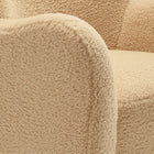 Modway Montrose Wingback Sherpa Swivel Accent Chair