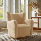 Modway Montrose Wingback Sherpa Swivel Accent Chair