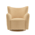 Modway Montrose Wingback Sherpa Swivel Accent Chair